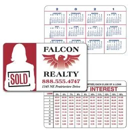 Laminated Plastic Wallet Card - 3.5x2 (2-Sided) - 30 pt. promotional calendar – Wallet Calendars – 2027