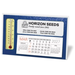Window Premier Desk Calendar with Thermometer promotional calendar – Easel Desk Calendars – 2027