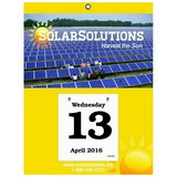 Jumbo Daily Date Calendar - 10-1/2” x 14” backboard with 4-1/4x4-3/4 refillable date pad, Full Color Imprint promotional calendar – Daily Date Calendars – 2026