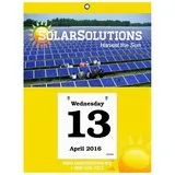 Jumbo Daily Date Calendar - 10-1/2” x 14” backboard with 4-1/4x4-3/4 refillable date pad, Full Color Imprint promotional calendar – Daily Date Calendars – 2027