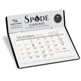 Natural Premier Desk Calendar promotional calendar – Easel Desk Calendars – 2027