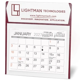 Ambassador Nu-Leth-R Desk Calendar promotional calendar – Easel Desk Calendars – 2027