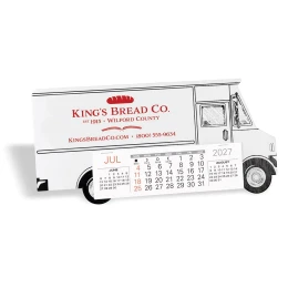Step Van Delivery Truck Desk Calendar promotional calendar – Vehicle Desk Calendars – 2027