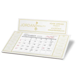 Dominique Desk Calendar promotional calendar – Easel Desk Calendars – 2027