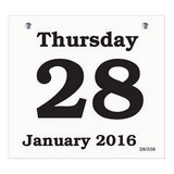 Daily Date Calendar Refill 66 6"x5.5" promotional calendar – Refills for Daily Calendars – 2026