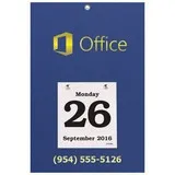 Daily Date Calendar, Size 8-3/8x12-3/8 backboard with 4-1/4x4-3/4 refillable date pad, Foil Stamped imprint promotional calendar – Daily Date Calendars – 2027