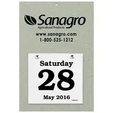 Daily Date Calendar Foil Stamped  Size 8-3/8x12-3/8 with 6x5-1/2 refillable date pad promotional calendar – Daily Date Calendars – 2027