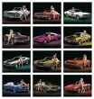 American Muscle Promotional Calendar monthly page, cars in v