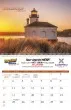 Custom 3 month 2 Panel calendar w Week Numbers & Julian Dates, 12"x26" – Open View – 2027