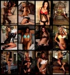 Lingerie Promotional Calendar collage view, vibrant colors,