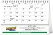 Econo Desk Promotional Calendar  – Back View – 2027