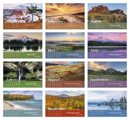 Scenic Moments Large Desk Promotional Calendar 