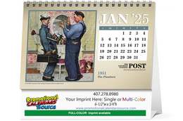 The Saturday Evening Post Large Desk Promotional Calendar 2026
