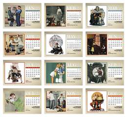 The Saturday Evening Post Large Desk Promotional Calendar 2026