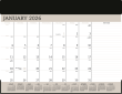 Vinyl Top Promotional Desk Pad Calendar 2026