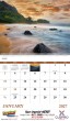 Open view of Custom Printed Promotional Scenic America Wall Calendar with spiral binding
