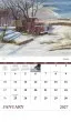 Scenic Memories Illustrations Calendar; January open view; s
