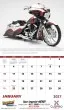 Custom Motorcycles 2027 Calendar with Spiral binding, Item 7056 open view image
