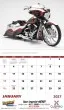 Custom Motorcycles 2027 Calendar with Stapled binding, Item 7056 open view image