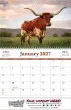 Country Memories Wall Calendar Spiral binding – Open View – 2027