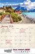 Let's Travel Scenic Wall Calendar Spiral – Open View – 2027