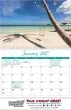 Scenic Beaches Wall Calendar  - Spiral – Open View – 2027