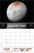 Space Wall Calendar, Stitched, Metallic Foil Stamped Ad, 2027 – Open View – 2027