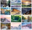 Scenes Of Canada Desk Calendar English open view
