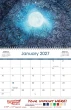 Water Colors Art Wall Calendar, Spiral, 2027 – Open View – 2027