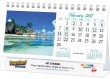 2026 Promotional desk Calendar Beaches