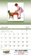 BC-2001 - Open View of Norman Rockwell Calendar