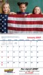 2026 Promotional calendar Patriotic America,Spiral, Item BC-240 open view