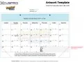 Desk Pad Calendar BE-2442 imprint template