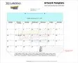 Desk Pad Calendar BE-2444 imprint template