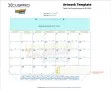 Personalized Desk Pad Calendar Item BE-2855 imprint template
