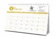 Back side view of BKP-950 custom desk calendar