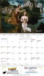 Catholic Art Calendar open view with Spiral binding Item BLM-TAREN