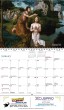 2026 Catholic Art Calendar open view with Spiral binding Item BLM-TAREN
