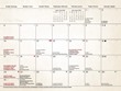 2026 Catholic Art Bilingual Calendar Item BLM-TARBL montly grid detail