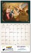 2026 Catholic Art Calendar open view with Spiral binding Item BLM-TAREN