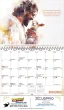 2027 Catholic Art Calendar open view with Spiral binding Item BLM-IAMCC