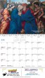 2027 Spanish Catholic Art Calendar open view with Spiral binding Item BLM-TARES