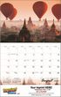2026 Scenic World Travel Destinations Calendar - Stapled Item CC-402 Open View Image