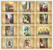 Bilingual English-Spanish Catholic Calendar 2027 - Stapled, Item CC-432 Monthly Images