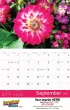 Floral Beauty Wall Appoitment Calendar 2027, Stapled, 11.5x18 Item CC-462 Open View Image