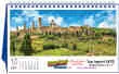 2027 Scenic Tent Desk Calendar, Jumbo size, 11.5x18 Item CC-921 Open View Image