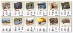 Self-Adhesive calendar No. FC-1001SC Scenic Views monthly images