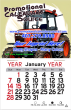 Large Square Header Stick-Up Calendar with Classic Red & Black Grid | Full-Color Imprint – Calendar Image – 2027