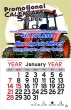 Large Square Header Stick-Up Calendar with Classic Red & Black Grid | Full-Color Imprint – Calendar Image – 2027
