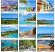 Caribbean Splendor Calendar - Scenic Images of the Caribbean - Spanish/English Bilingual open view